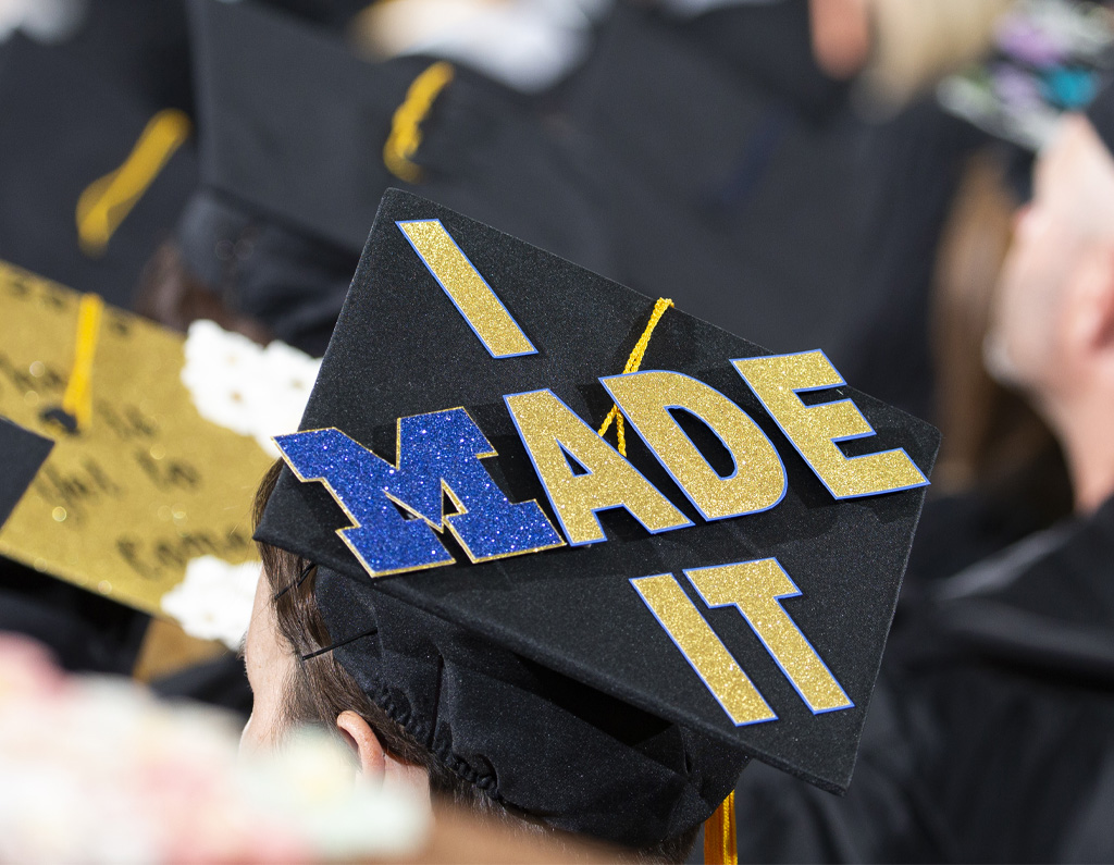Commencement student