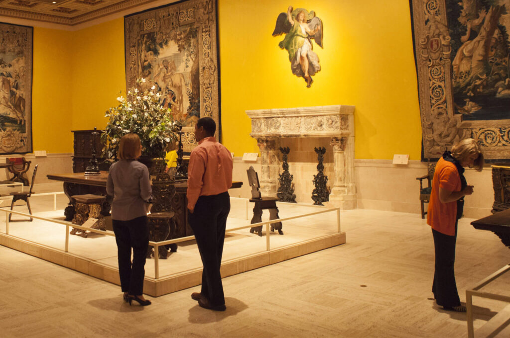 Interior view of the Flint Institute of Arts.